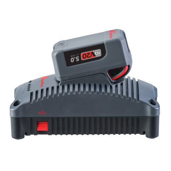 BL2022 rechargeable battery Li-Ion 20V, 5.0 Ah when charging on the charger