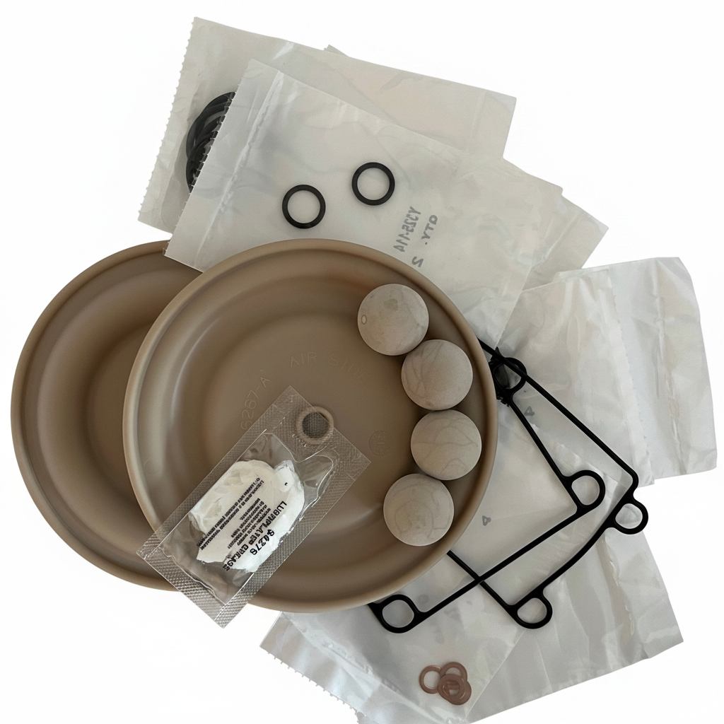 Spare Parts on a White Background