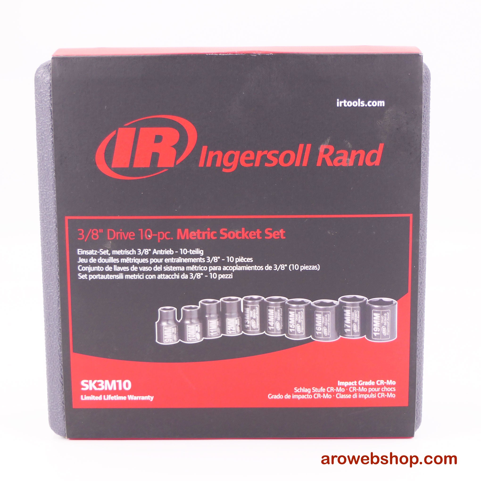 SK3M10 Metric Socket Set with 3/8" Square Drive for Impact Tools