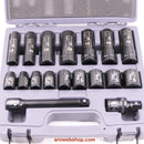 SK4M18N Impact Socket Set Socket set with 1/2" square drive metric for impacting tools
