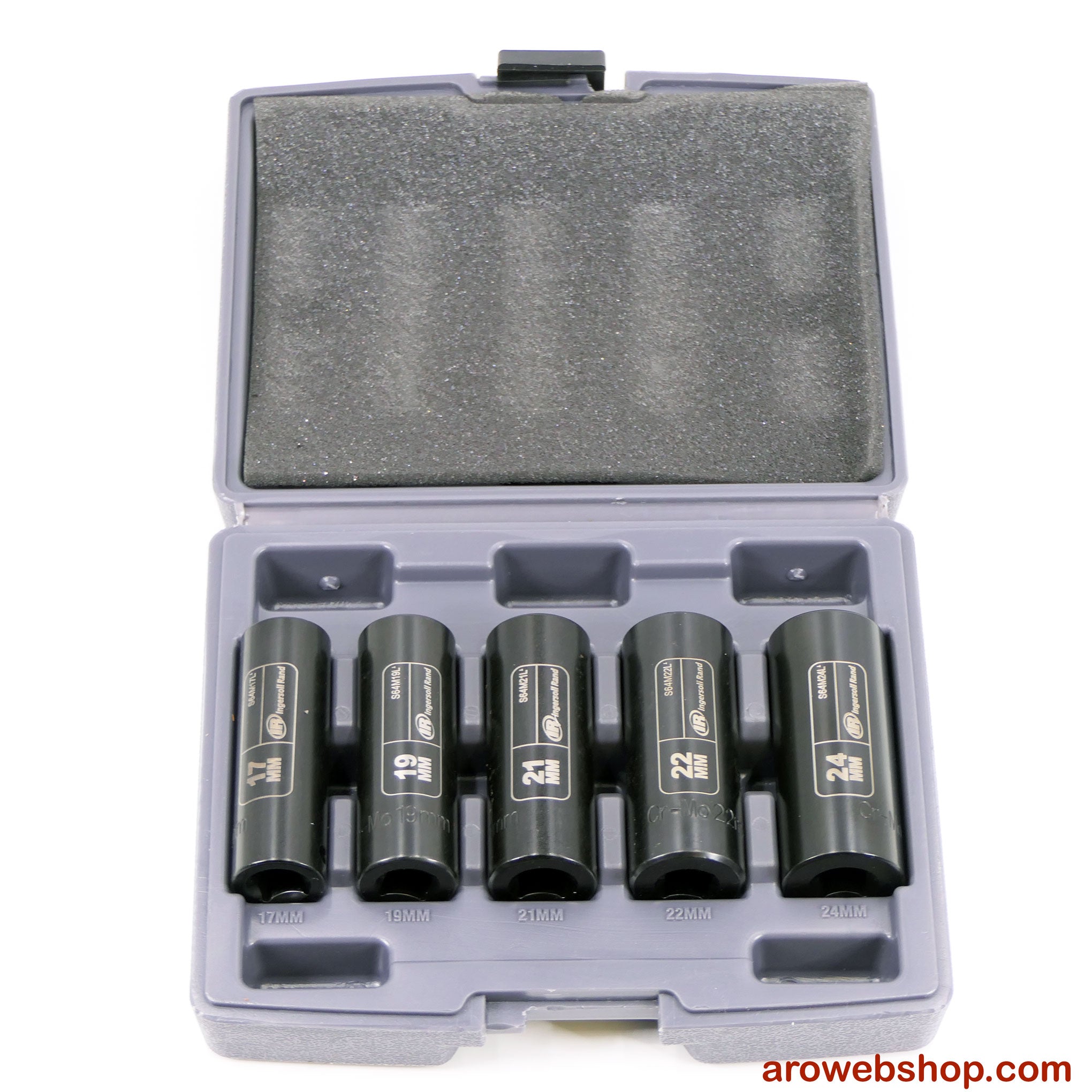 SK4M5LN Long Socket Set with 1/2" Square Drive, Metric, for Impact Tools