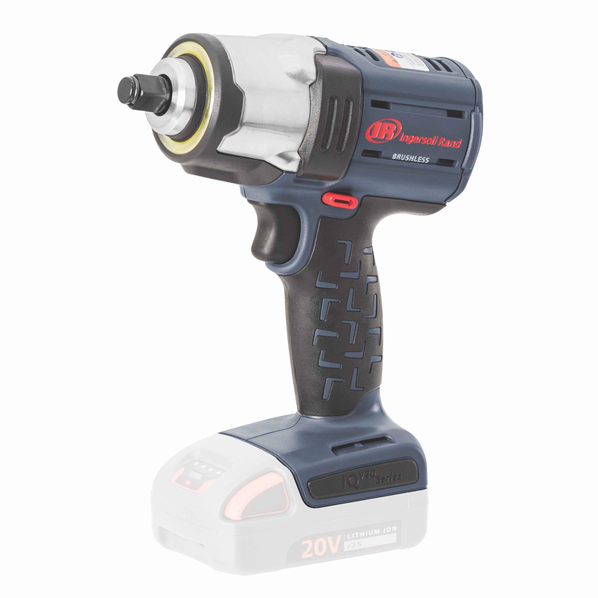 Atornillador de impacto a batería W5153 20 V 1/2" Ingersoll Rand 500 Nm Máquina sin batería, vista lateral inclinada izquierda