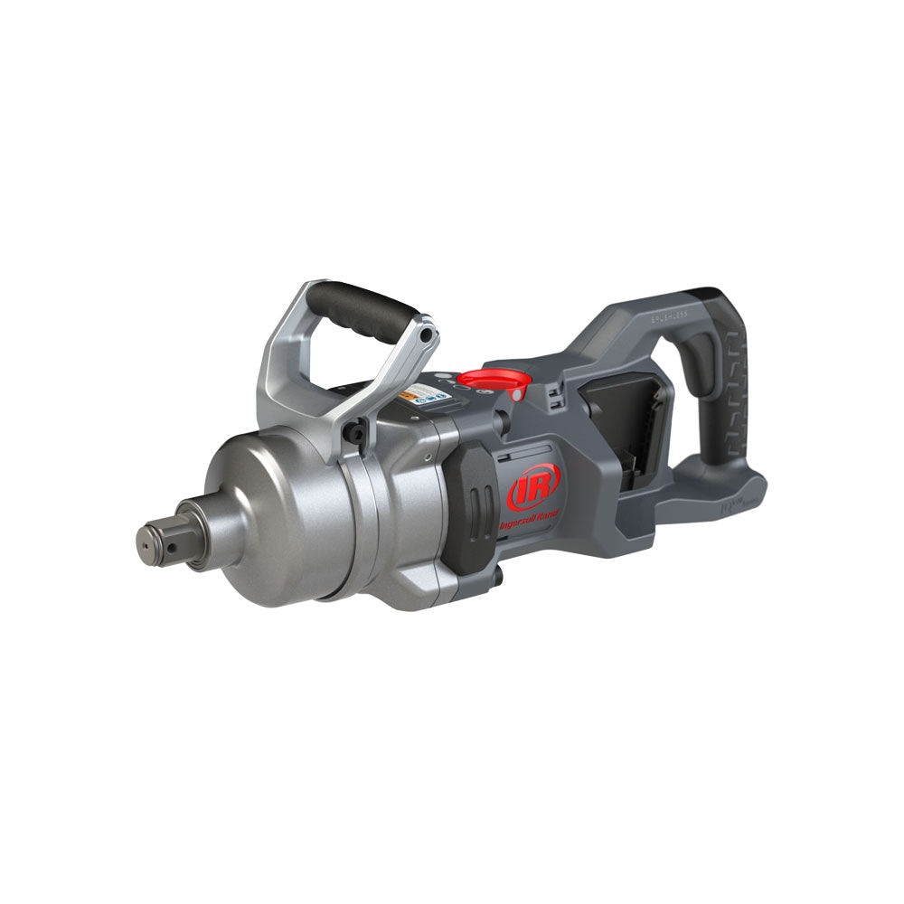 Atornillador de impacto a batería W9491 con 2 x 20 V y accionamiento de 1" de Ingersoll Rand, máquina sin batería, vista lateral izquierda en perspectiva.