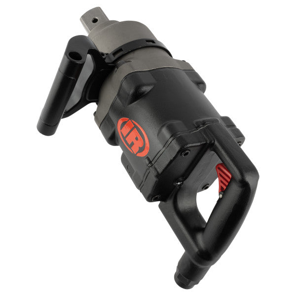 Clé à chocs pneumatique 1 1/2" Titan 3956B2Ti Ingersoll Rand 7300 Nm vue de dessus et en biais à gauche avec poignée