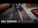 Video description of the 360-313 and 360-418 belt sanders and their use