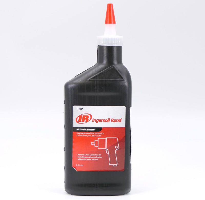 10P Oil for pneumatic tools, 0.5 l bottle from the front