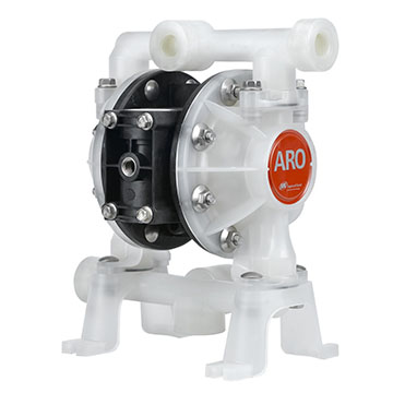 PD05P-BKS-KAA-B ARO double diaphragm pump 1/2" plastic single port air operated