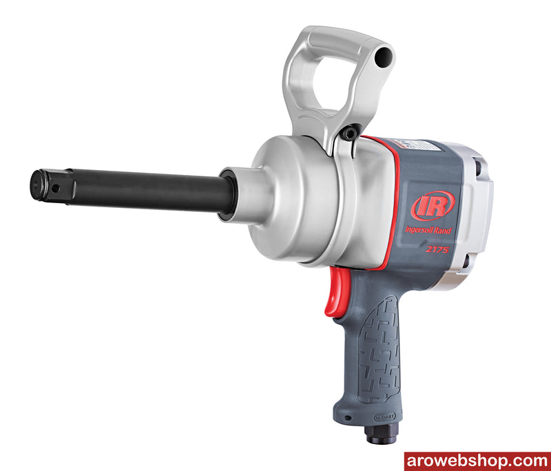Compressed air impact wrench 1" 2175MAX-6 Ingersoll Rand with pistol grip, side view diagonal left