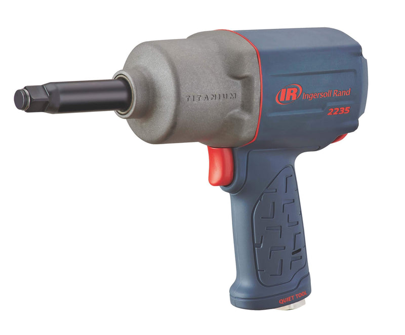Compressed air impact wrench 1/2" 2235QTiMAX-2 Ingersoll Rand with extended anvil in diagonal side view left
