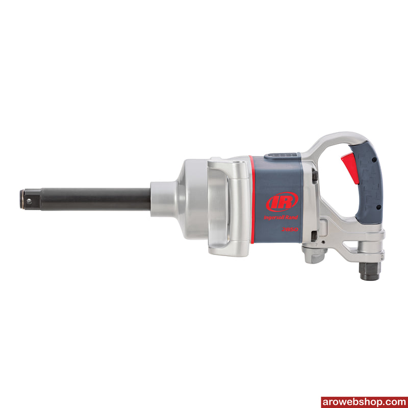 Compressed air impact wrench 1" 2850MAX-6 Ingersoll Rand with extended drive square in left side view