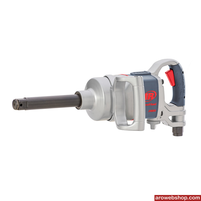 Compressed air impact wrench 1" 2850MAX-6 Ingersoll Rand with extended square drive, angled side view left