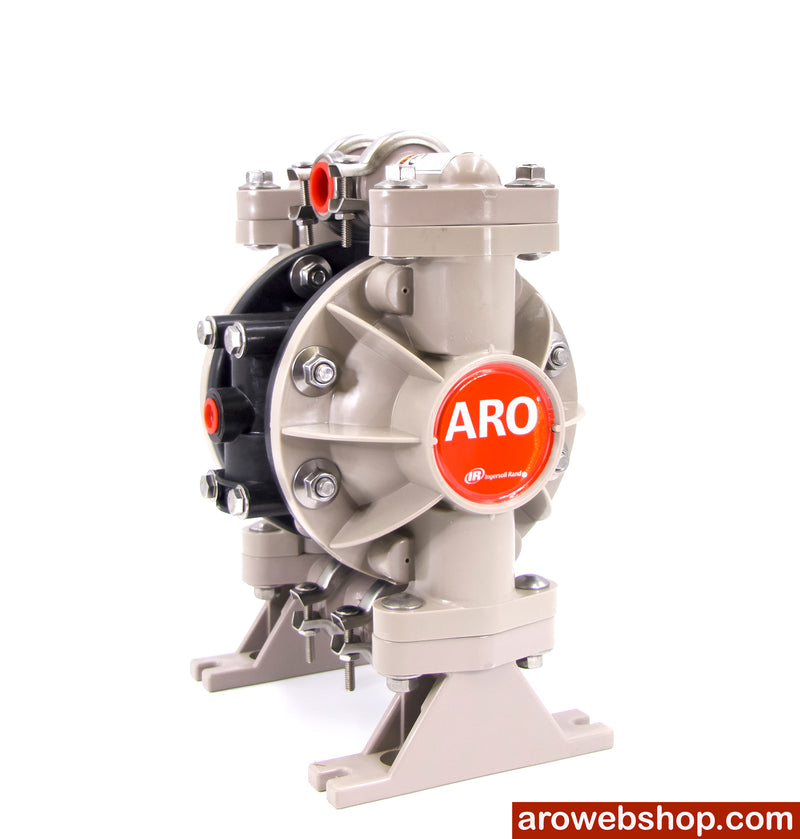 666053-0D2 ARO double diaphragm pump 1/2" plastic, rotating connections, air operated