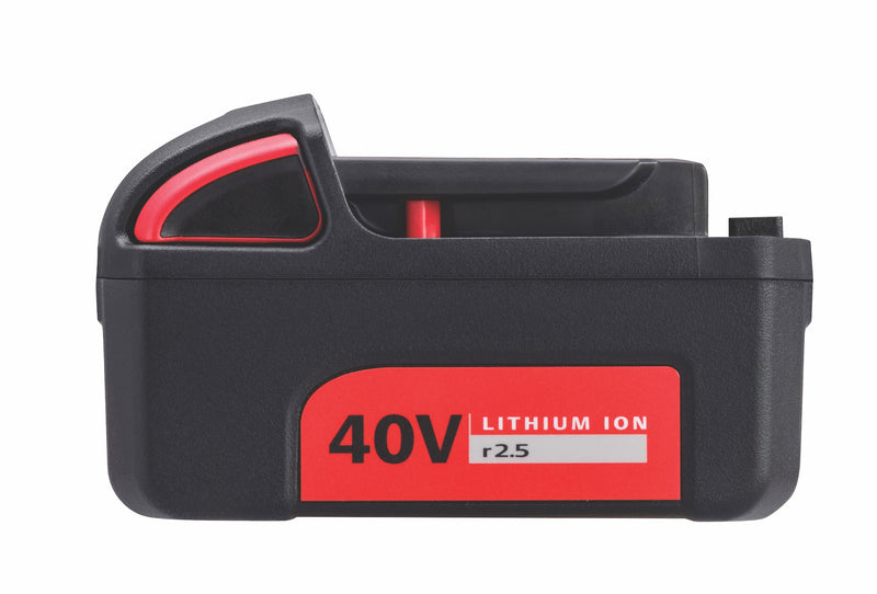 BL4011 rechargeable battery Li-Ion 40V / 2.5 Ah in left side view