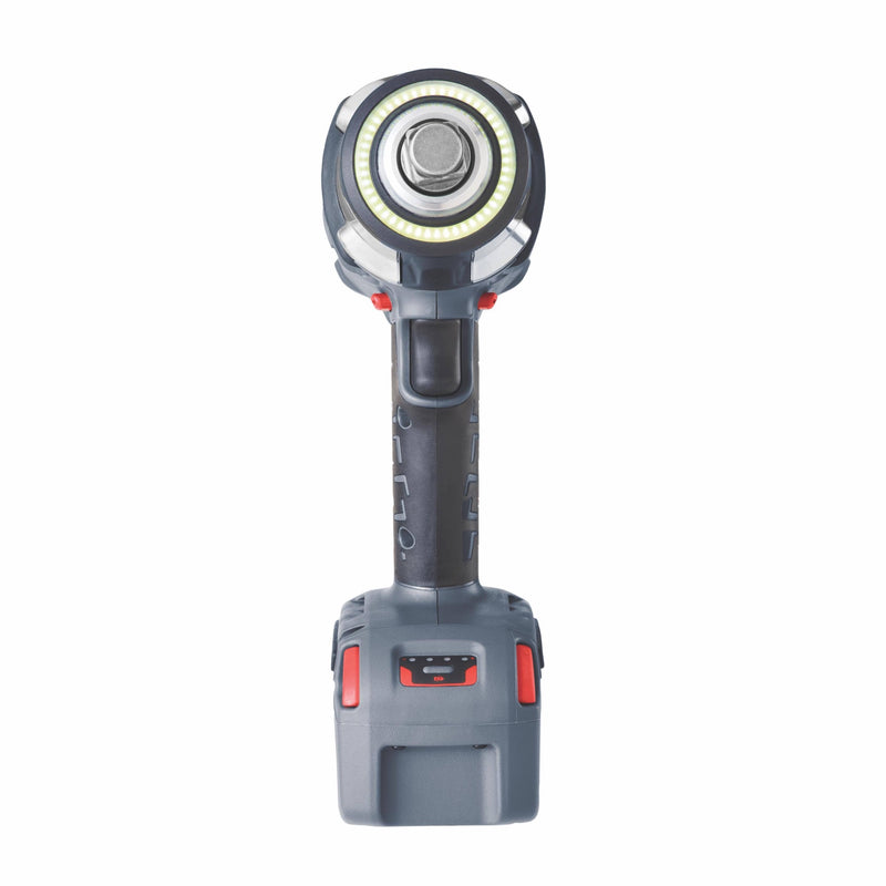 AKKU impact wrench 20V 3/4" W7172 Ingersoll Rand 2033 Nm machine with 5.0 Ah AKKU BL2022 from the front