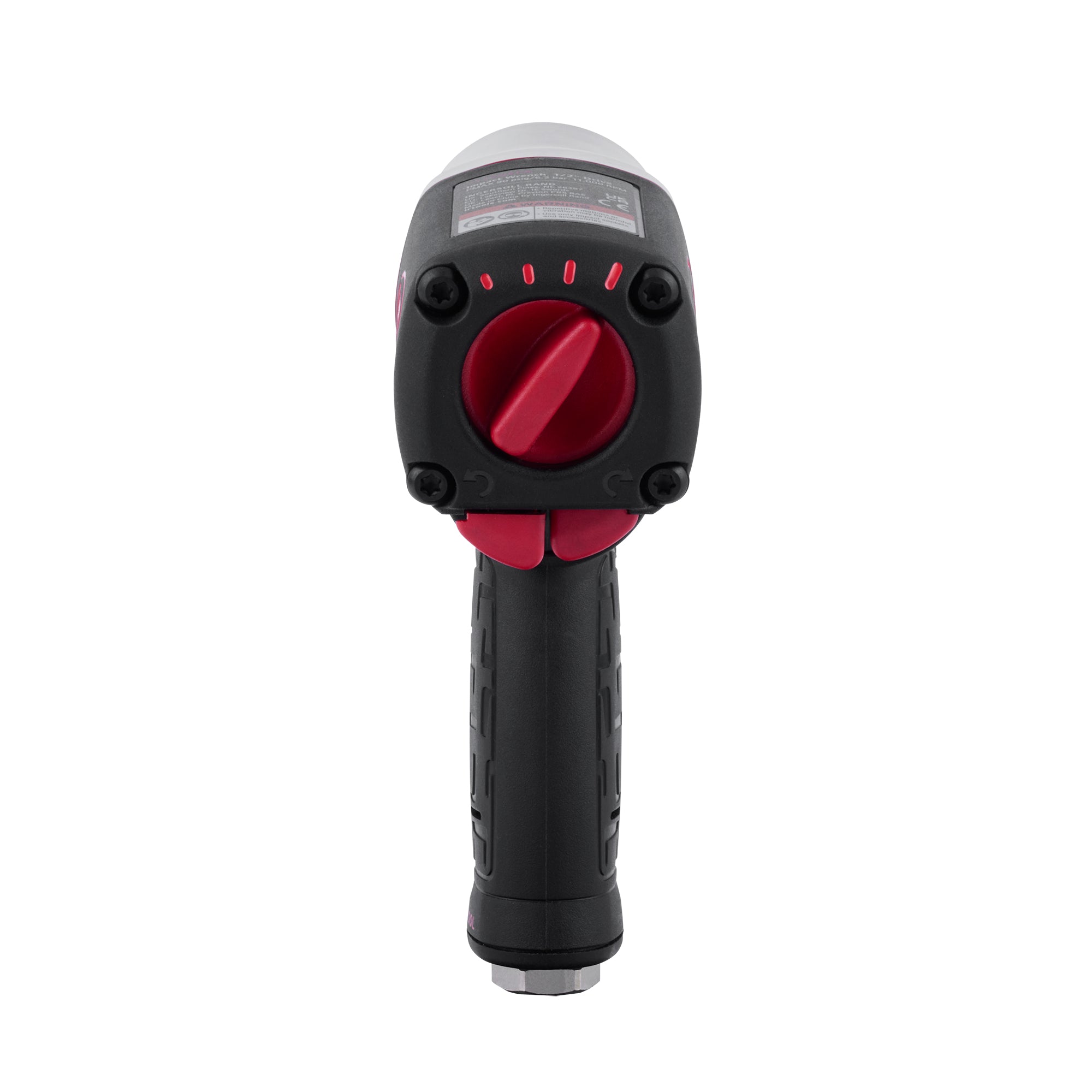 Llave de impacto neumática 1/2" 2136QXPA Ingersoll Rand - sustituye a la 2135QXPA, vista trasera con regulador de potencia