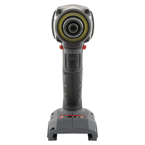 Atornillador de impacto a batería W3111 20 V 1/4" Hex Ingersoll Rand sin batería, vista frontal con anillo luminoso LED