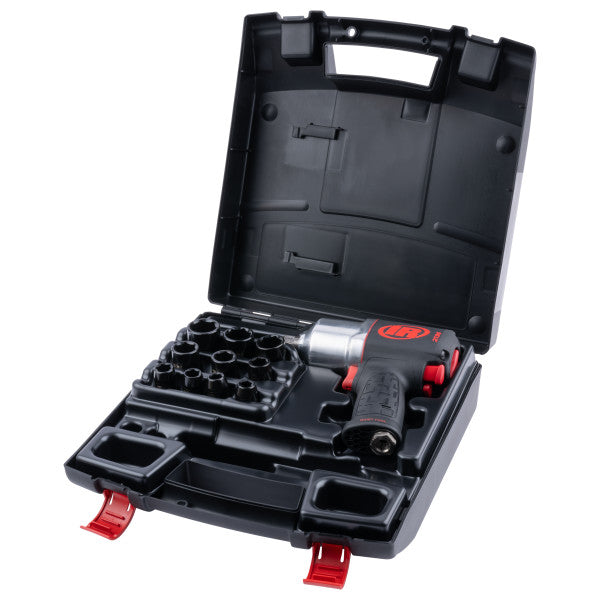 Klucz udarowy pneumatyczny 1/2" SET 2136QXPA-10SK Ingersoll Rand - zastępuje 2135QXPA - urządzenie i 10 standardowych kluczy nasadowych w walizce