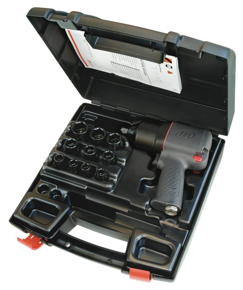 Zestaw kluczy udarowych pneumatycznych 1/2" 2130XP-K Ingersoll Rand z 10 kluczami nasadowymi 