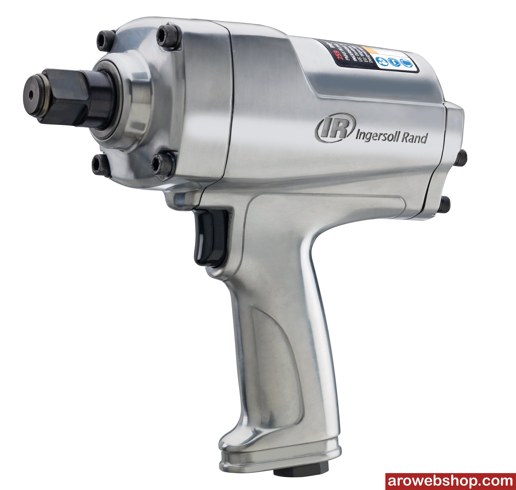 Klucz udarowy pneumatyczny 3/4” 259 Ingersoll Rand w ukośnym widoku z boku po lewej stronie