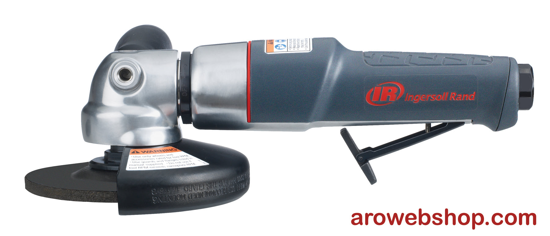 Szlifierka kątowa pneumatyczna 3445MAX-M Ingersoll Rand 12000 obr./min, widok z lewej strony