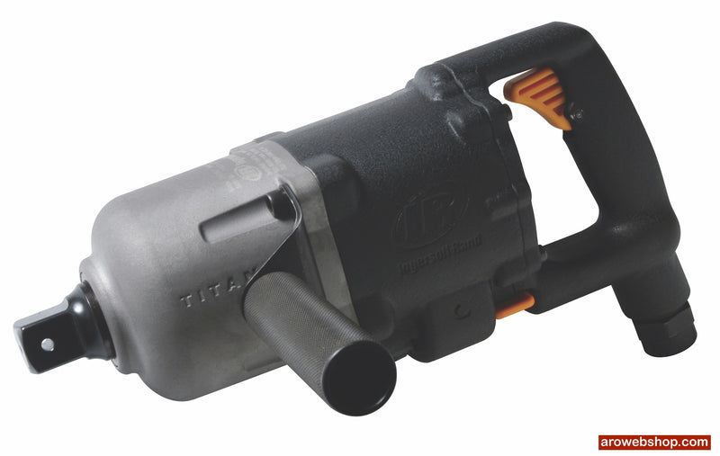 Przemysłowy klucz udarowy 1" ATEX 3942B2TiEX Ingersoll Rand, widok z lewej strony z uchwytem