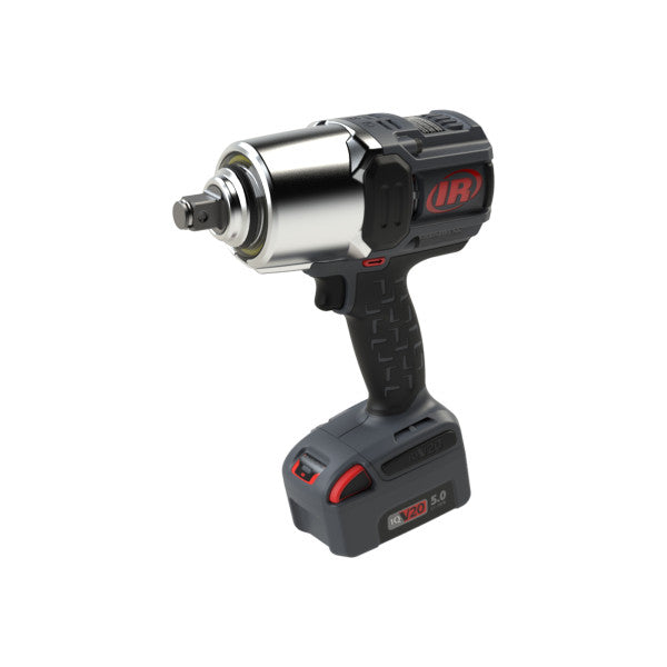 AKKU rázový uťahovák SET 20V 3/4" W8171-K2-EU Ingersoll Rand 2710 Nm, stroj s batériou v diagonálnom ľavom pohľade 