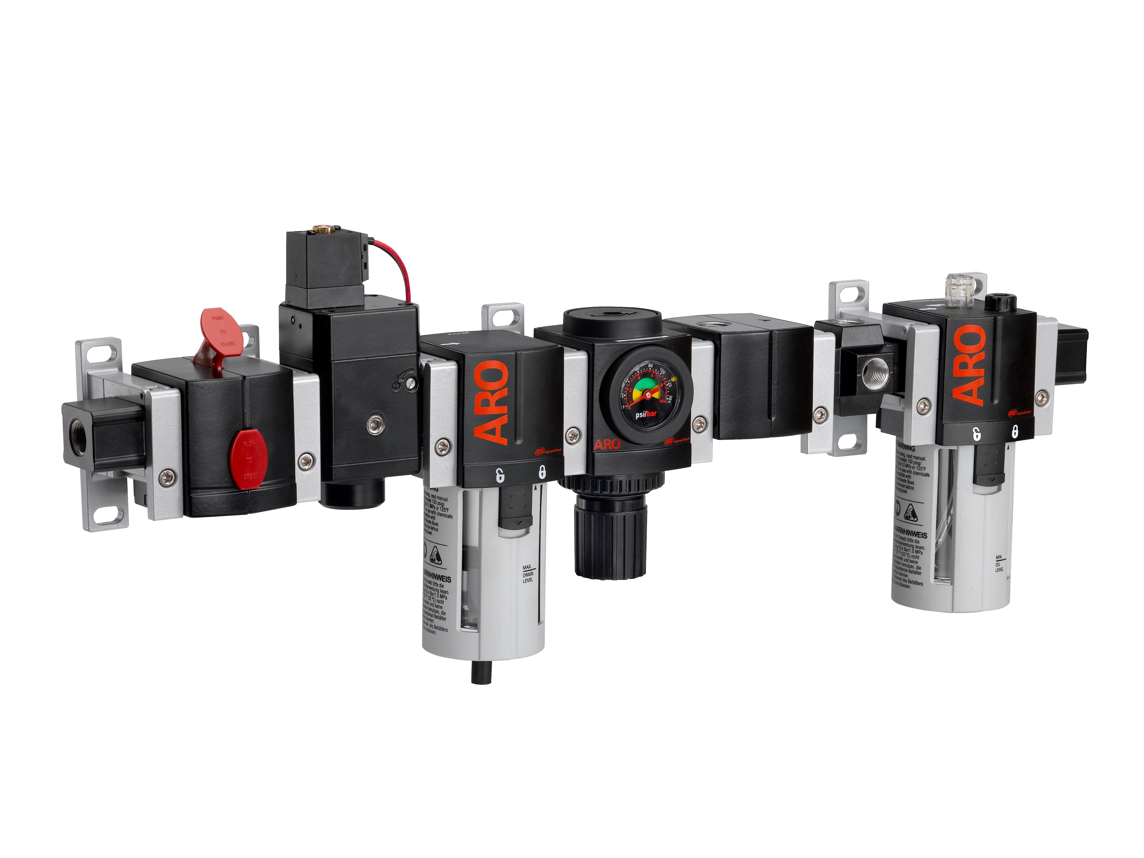 ARO Druckluft-Filter, Regler, Öler und Wartungseinheiten