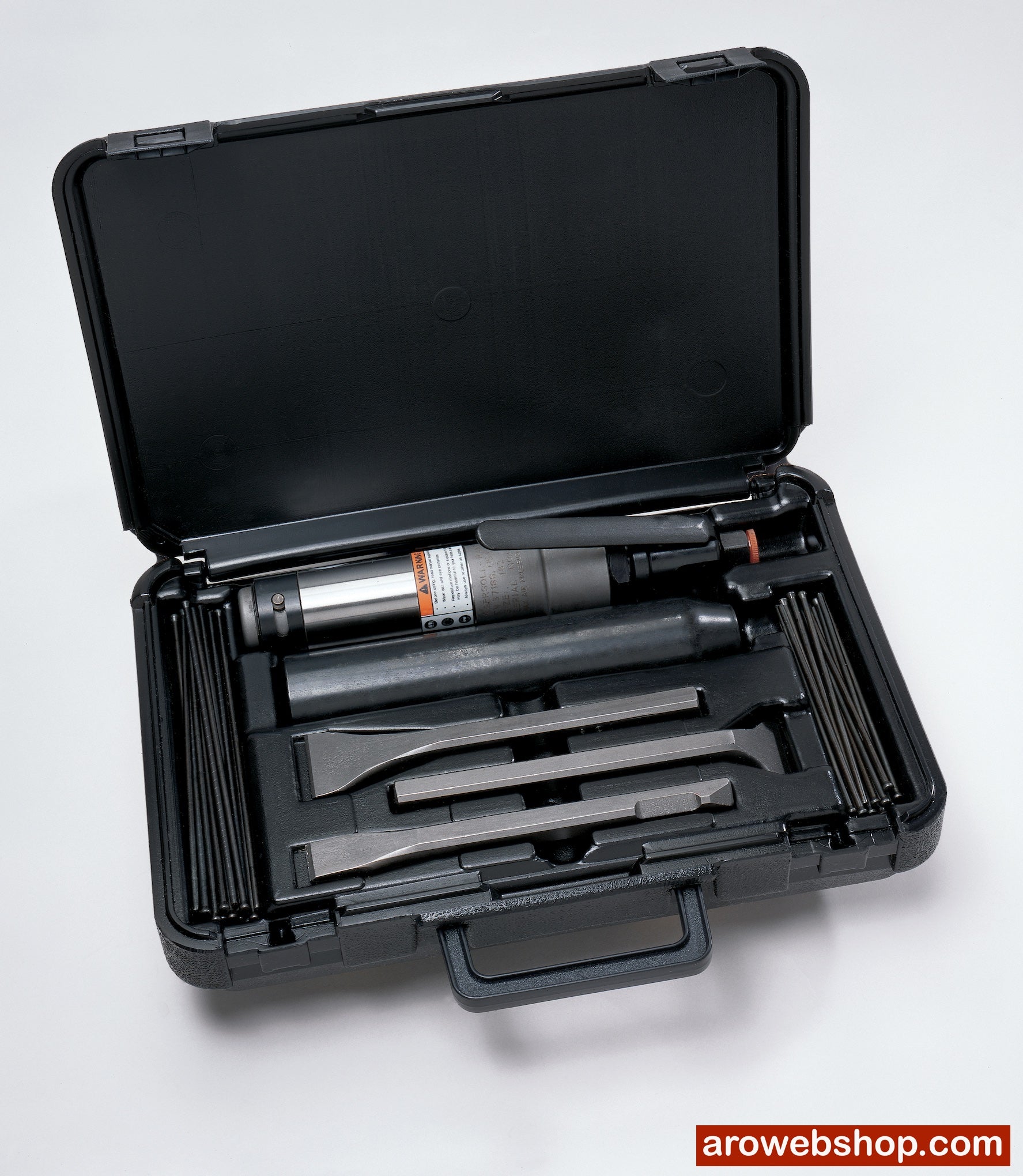 Abklopfer-Kit pneumatisch 182K1 Ingersoll Rand mit 3 Meißeln und 2 verschiedenen Nadeleinsätzen mit jeweils 19 Nadeln