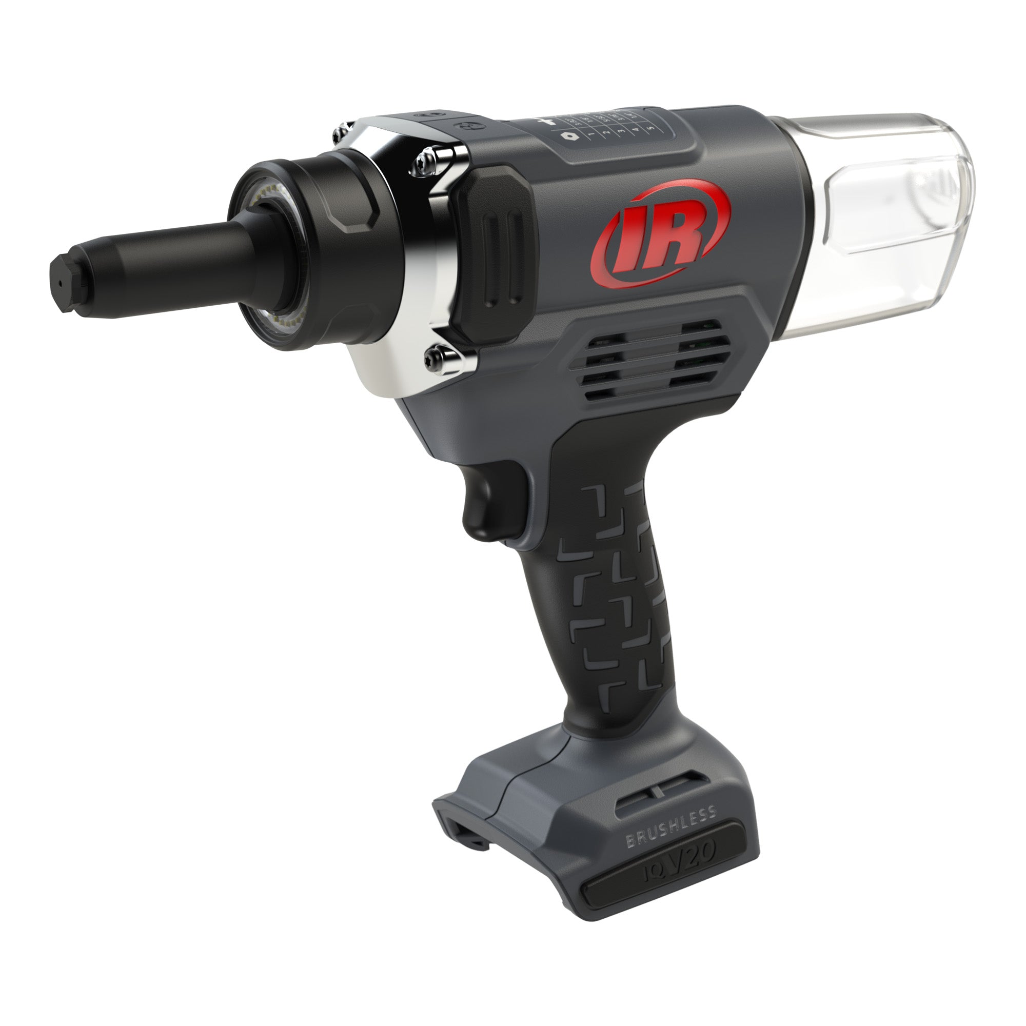 Ingersoll Rand V3121 IQV20™ Akku-Nietwerkzeug mit transparentem Dornsammler