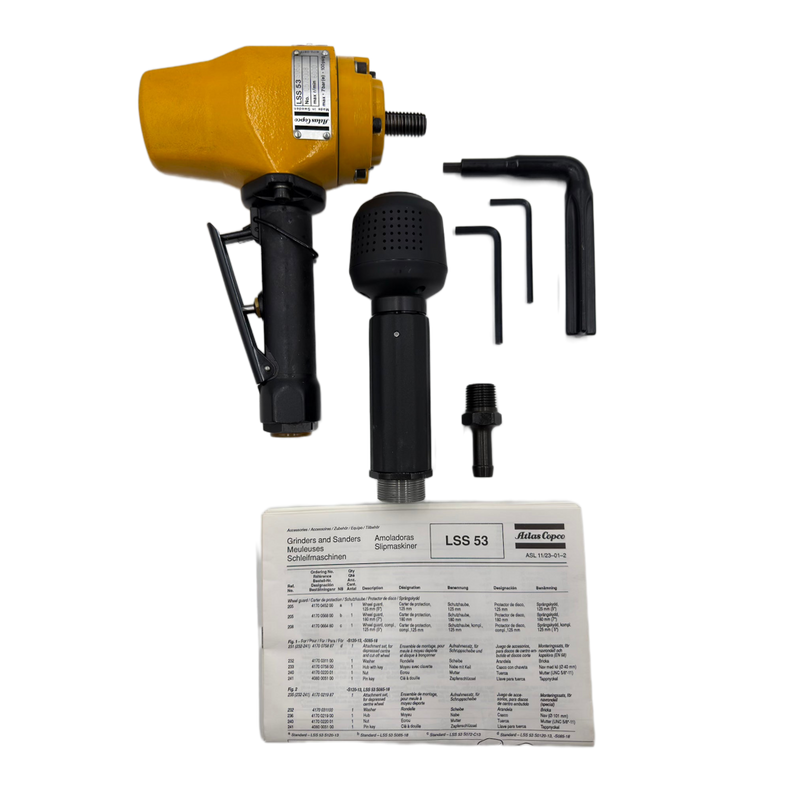 Atlas Copco Druckluft-Flächenschleifer LSS53 NEU & OVP