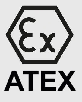 ATEX EX Logo des ATEX-Zertifikats