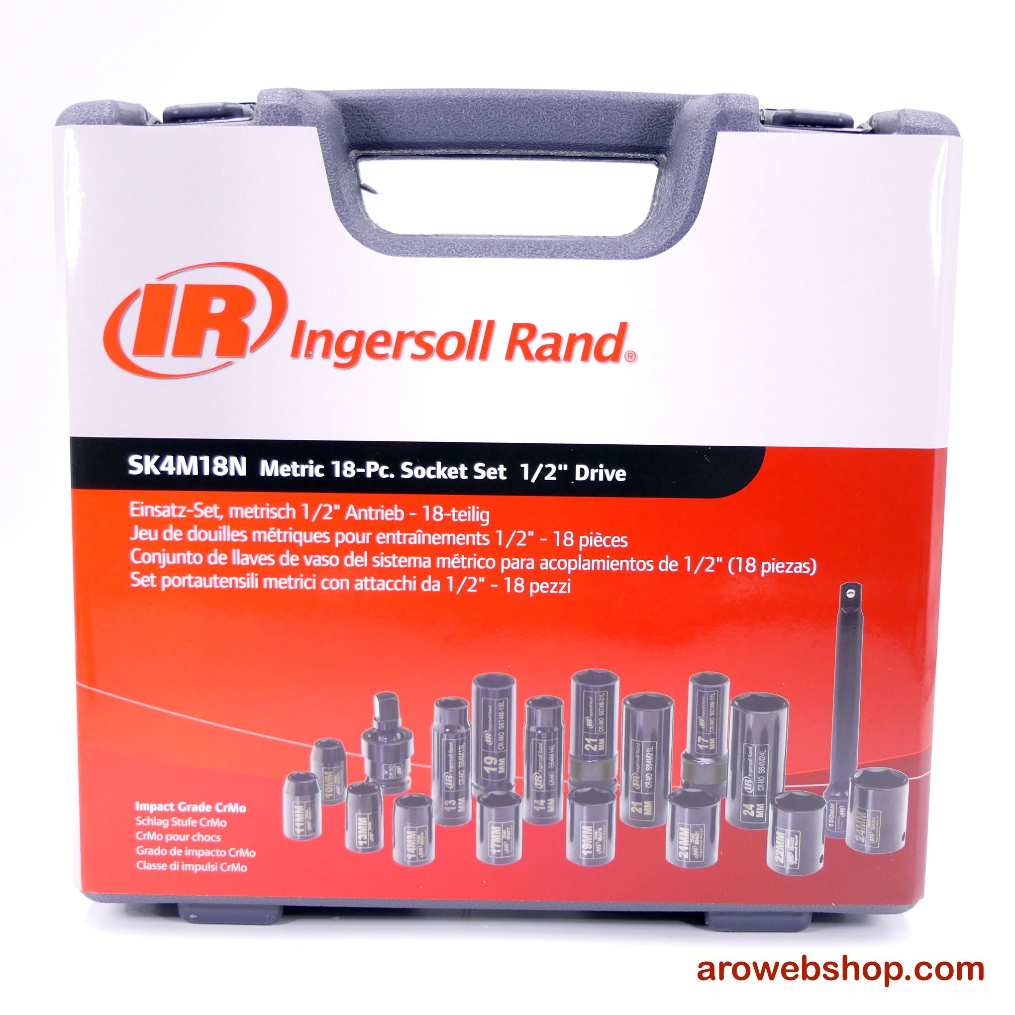 SK4M18N Impact Socket Set Steckschlüsselsatz  mit 1/2" Vierkantantrieb metrisch für schlagende Werkzeuge